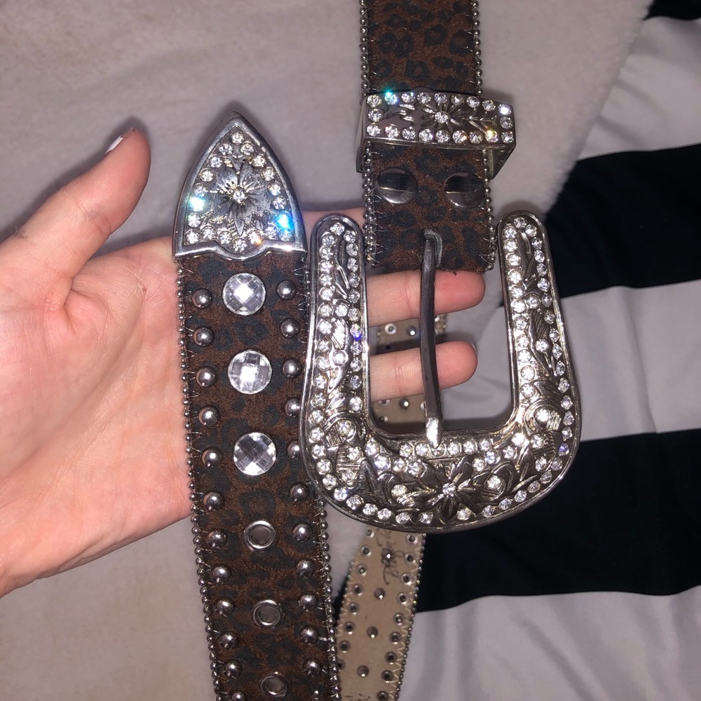 Rhinestone Brown Belt